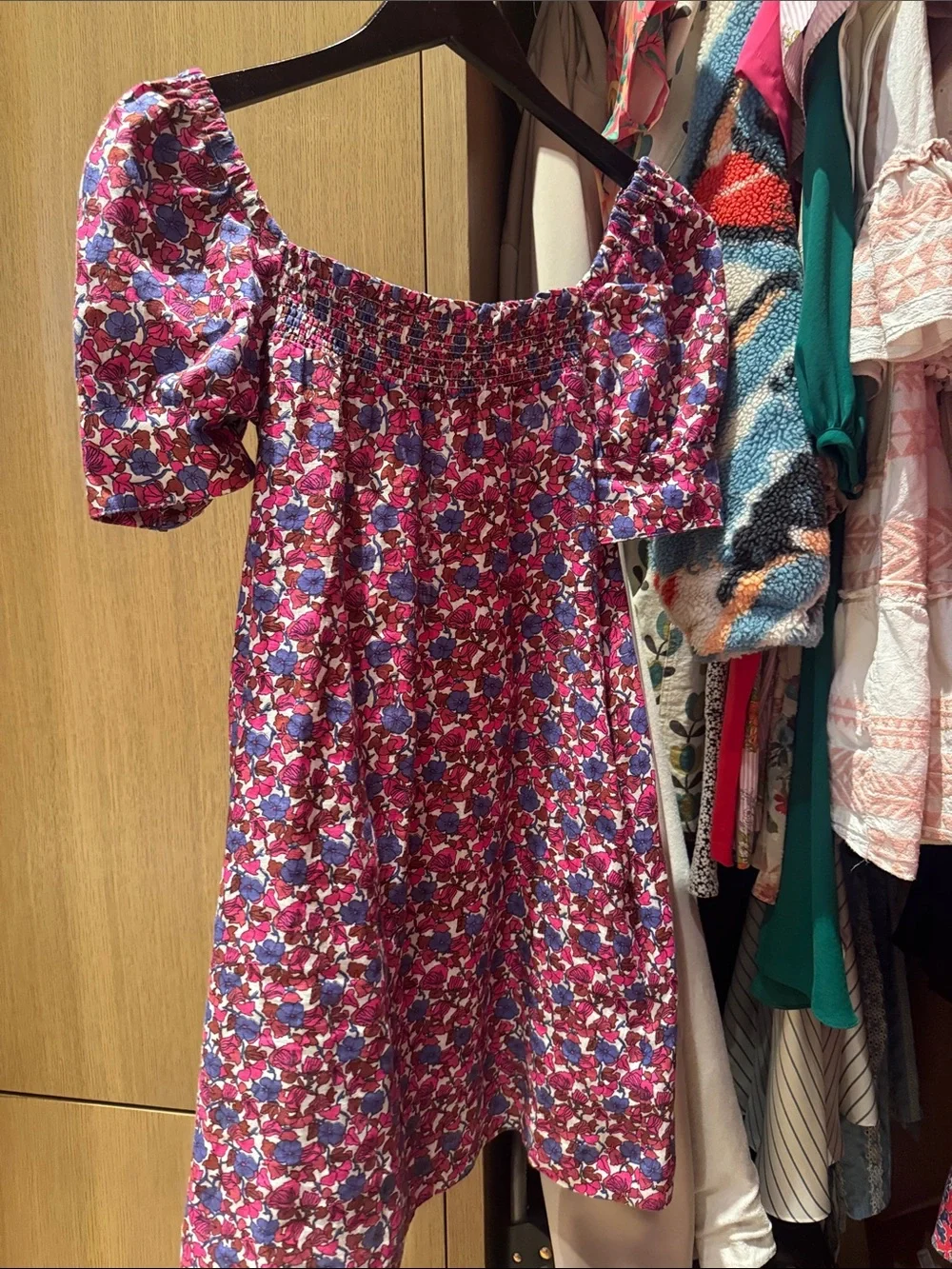 J Crew - Afternoon Linen Dress in Berry size XXS